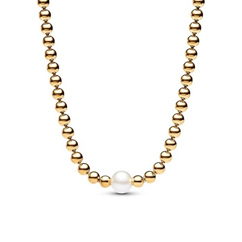 Cadena de mujer con perla central